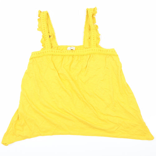 Papaya Womens Yellow  Jersey Basic Tank Size 16