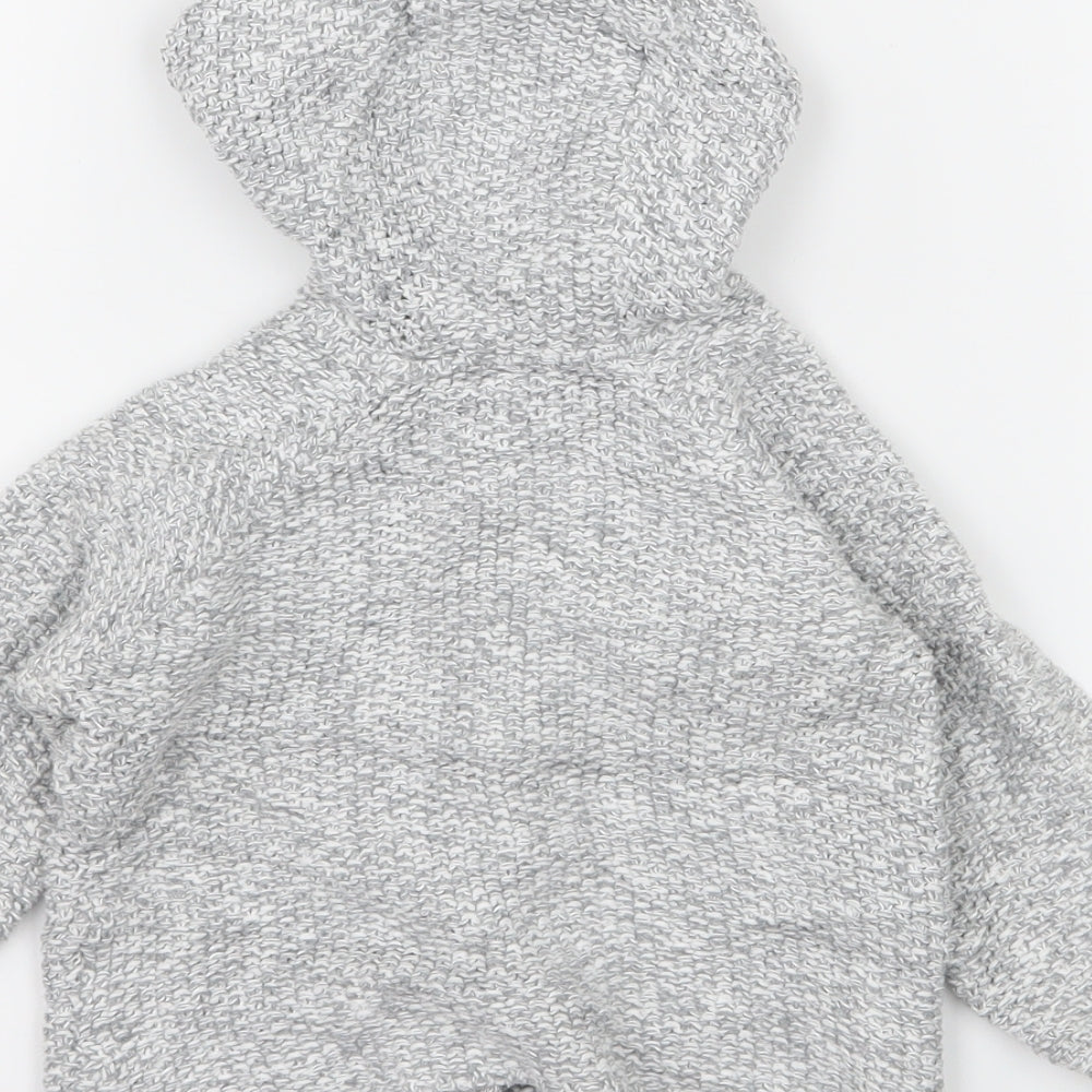 Marks and Spencer Baby Grey  Knit Cardigan Jumper Size 9-12 Months
