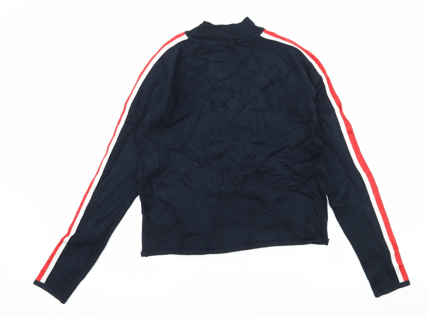 Divided by H&M Womens Blue Striped Knit Pullover Jumper Size M