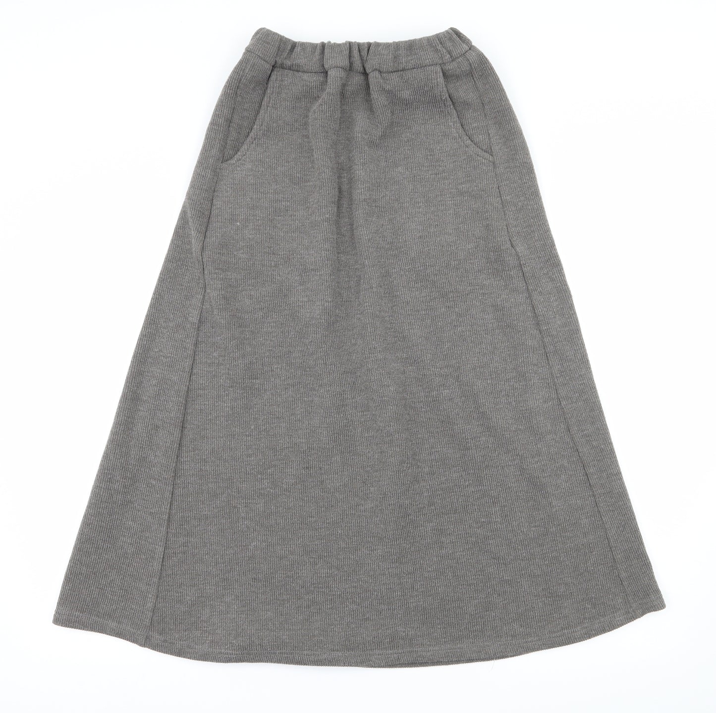 Milk Rabbit Womens Grey  Knit Straight & Pencil Skirt Size S