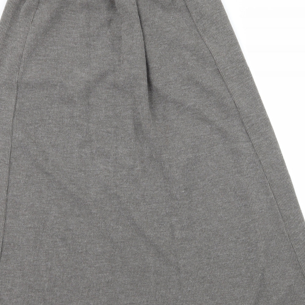 Milk Rabbit Womens Grey  Knit Straight & Pencil Skirt Size S