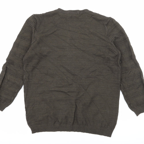 Warehouse Womens Brown  Knit Pullover Jumper Size 12