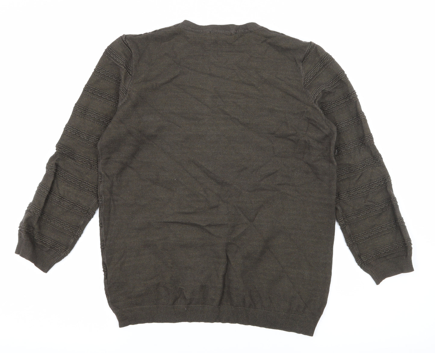 Warehouse Womens Brown  Knit Pullover Jumper Size 12