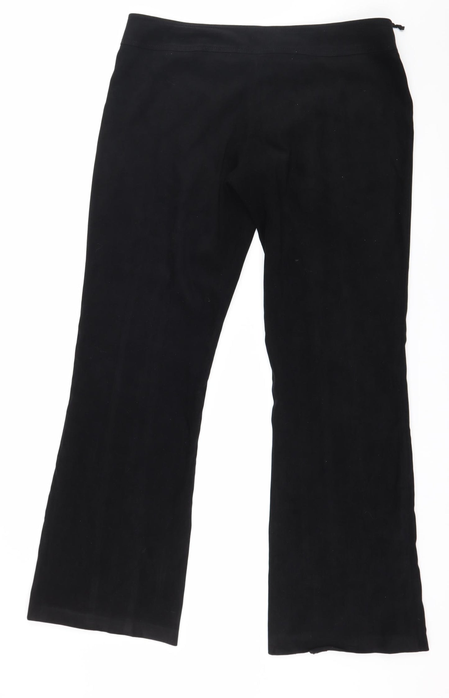 New Look Womens Black  Velour Trousers  Size 16 L31 in