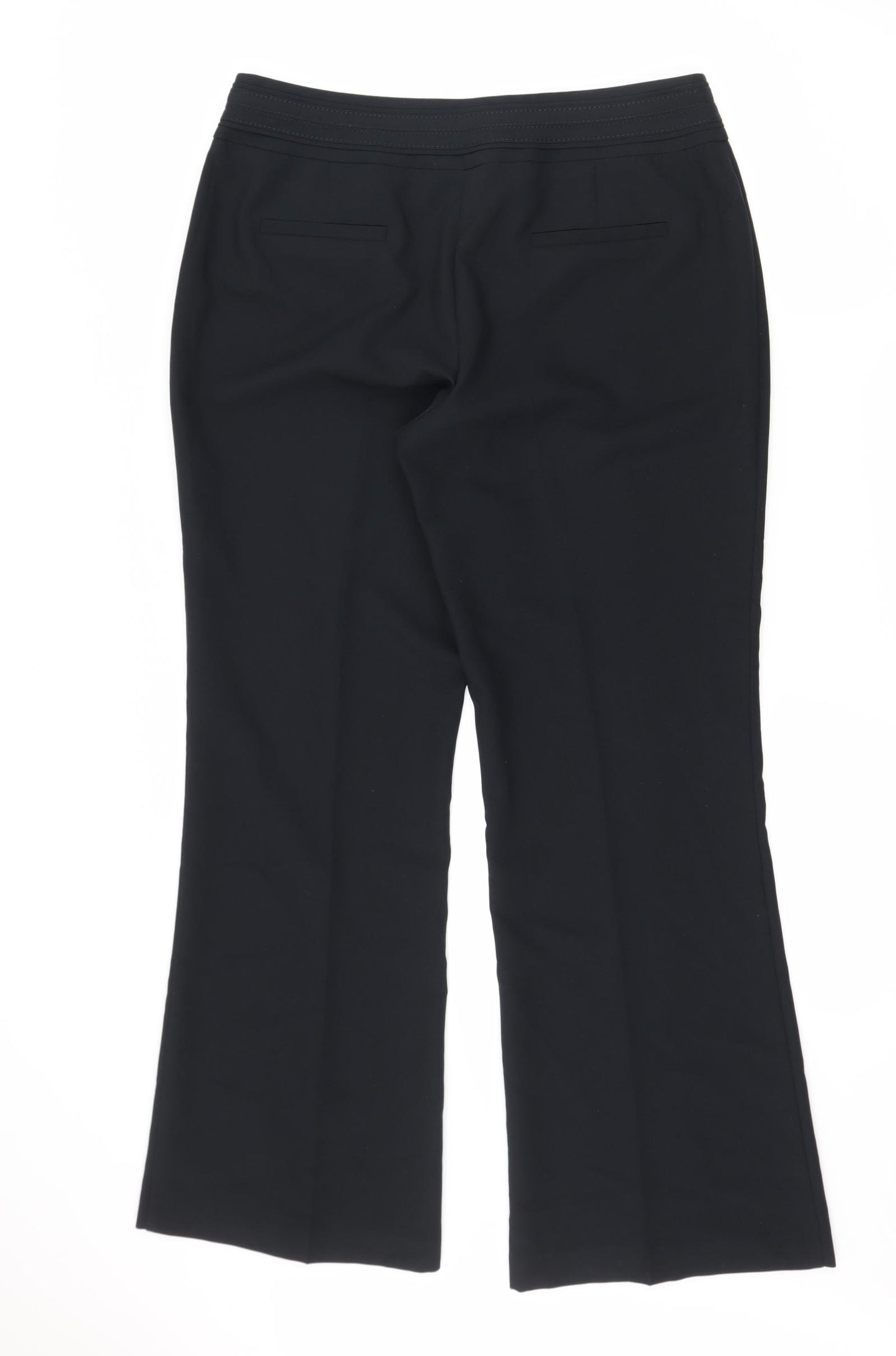 M&Co Womens Black   Trousers  Size 14 L27 in