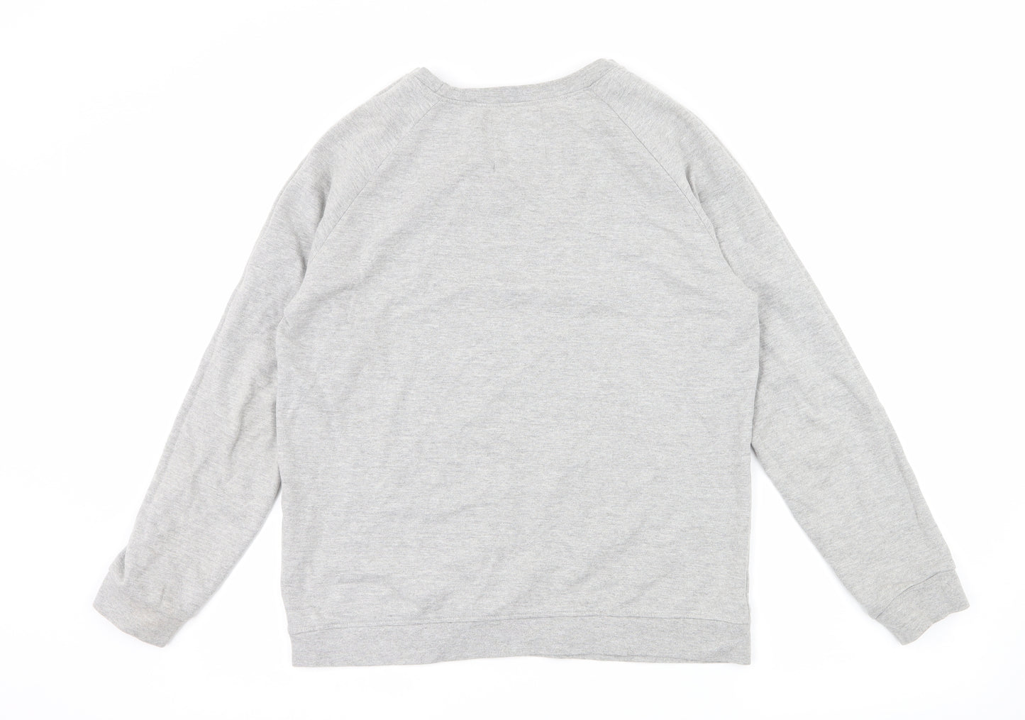 Brat & Suzie Womens Grey  Jersey Pullover Sweatshirt Size M  - Deer