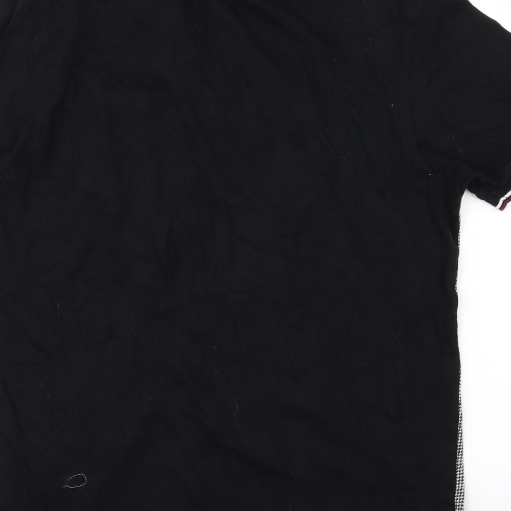 River Island Mens Grey Houndstooth   Polo Size S