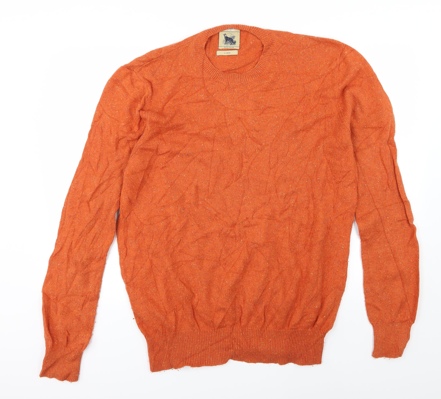 Reflectory Mens Orange  Knit Pullover Jumper Size XL