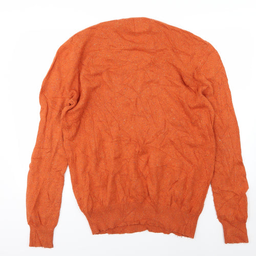 Reflectory Mens Orange  Knit Pullover Jumper Size XL