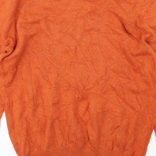 Reflectory Mens Orange  Knit Pullover Jumper Size XL