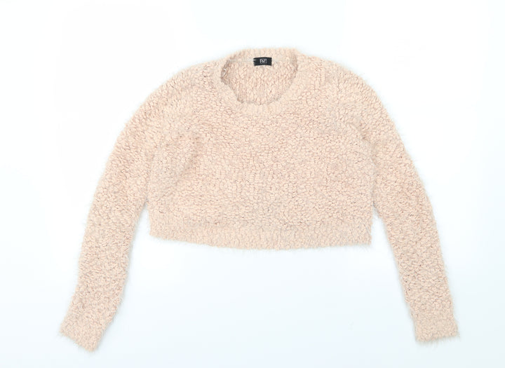 F&F Womens Pink  Knit Pullover Jumper Size 6