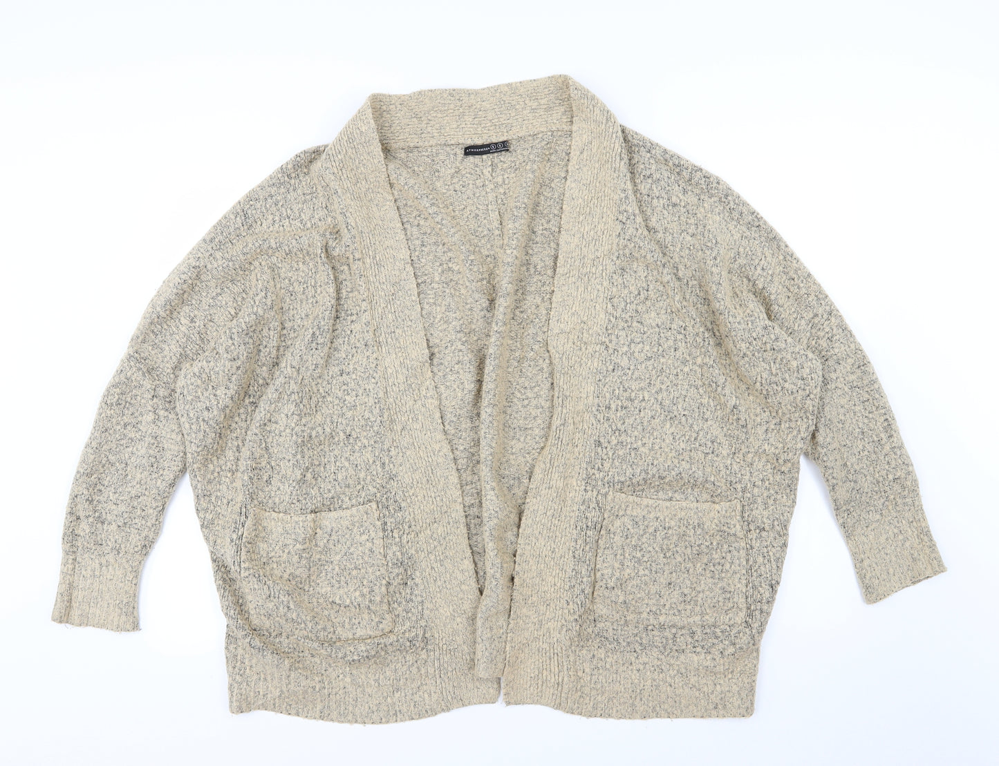 Atmosphere Womens Beige  Knit Cardigan Jumper Size S