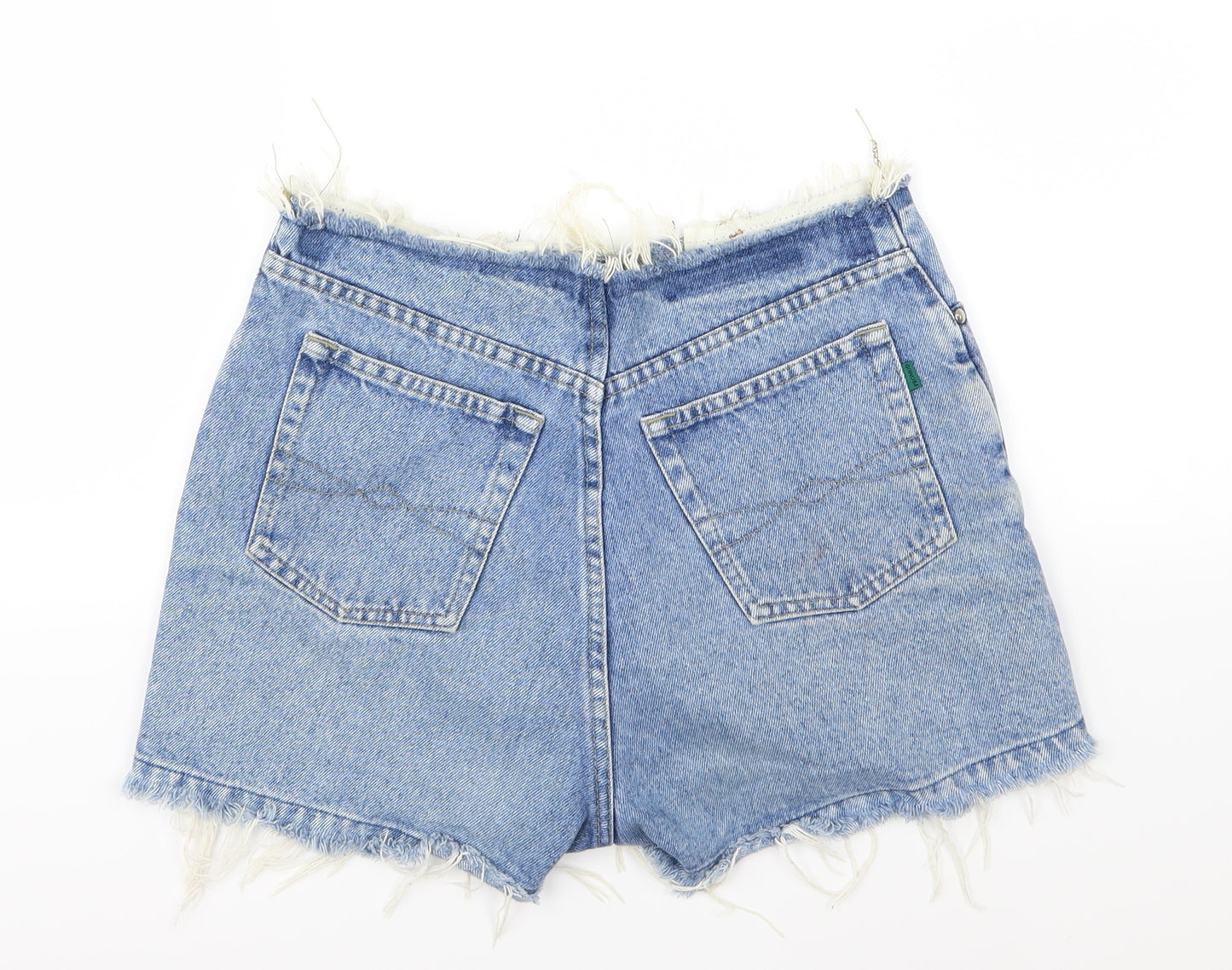 Promod Womens Blue  Denim Hot Pants Shorts Size 28 in