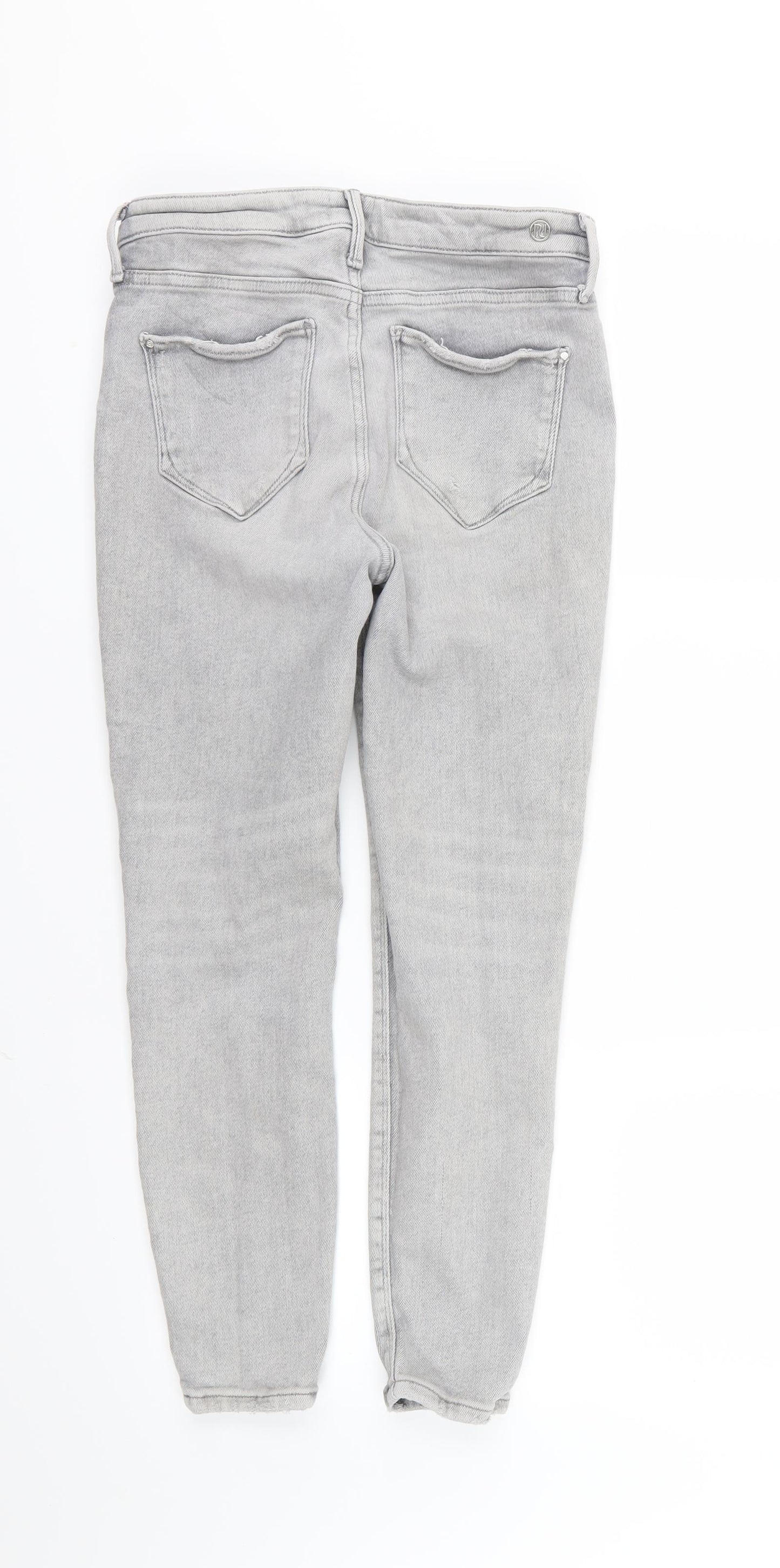 River Island Womens Grey  Denim Skinny Jeans Size 14 L24 in - Molly