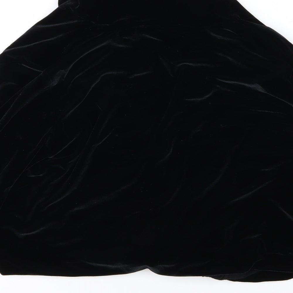 Marks and Spencer Womens Black  Velour Jacket Blazer Size 10