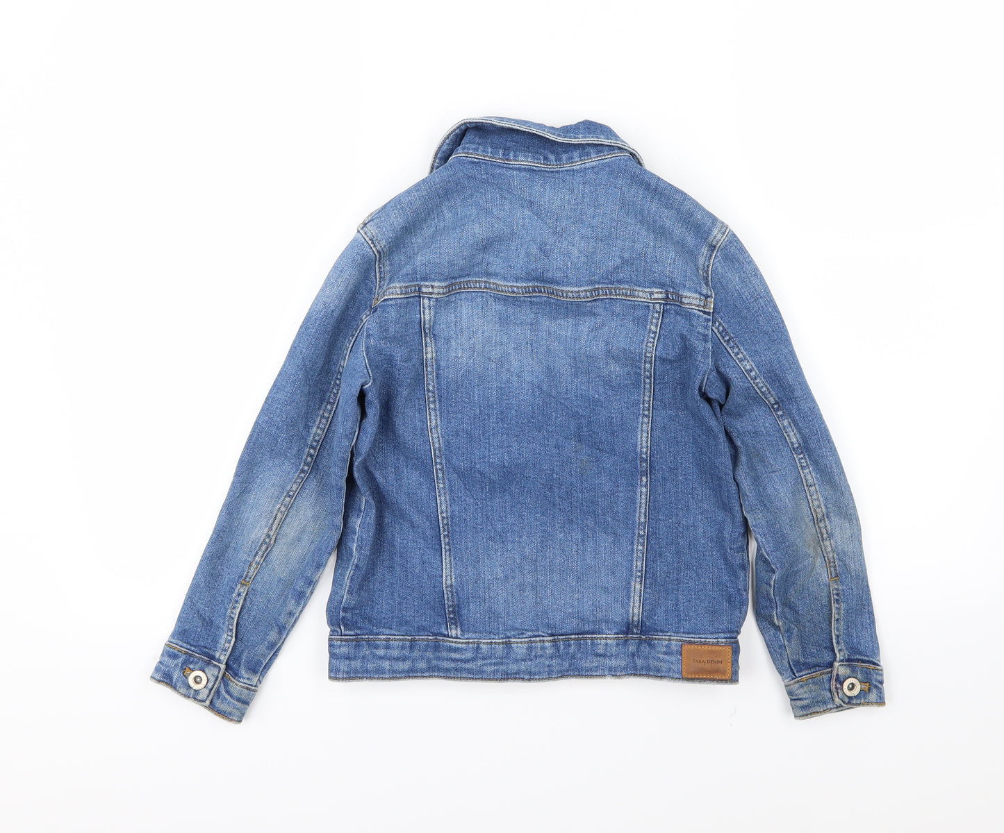 Zara Girls Blue  Denim Jacket  Size 9 Years