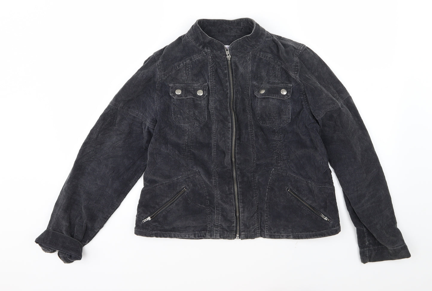 Papaya Womens Grey  Corduroy Jacket  Size 14