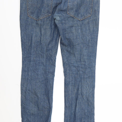 ASOS Mens Blue  Denim Straight Jeans Size 32 L30 in