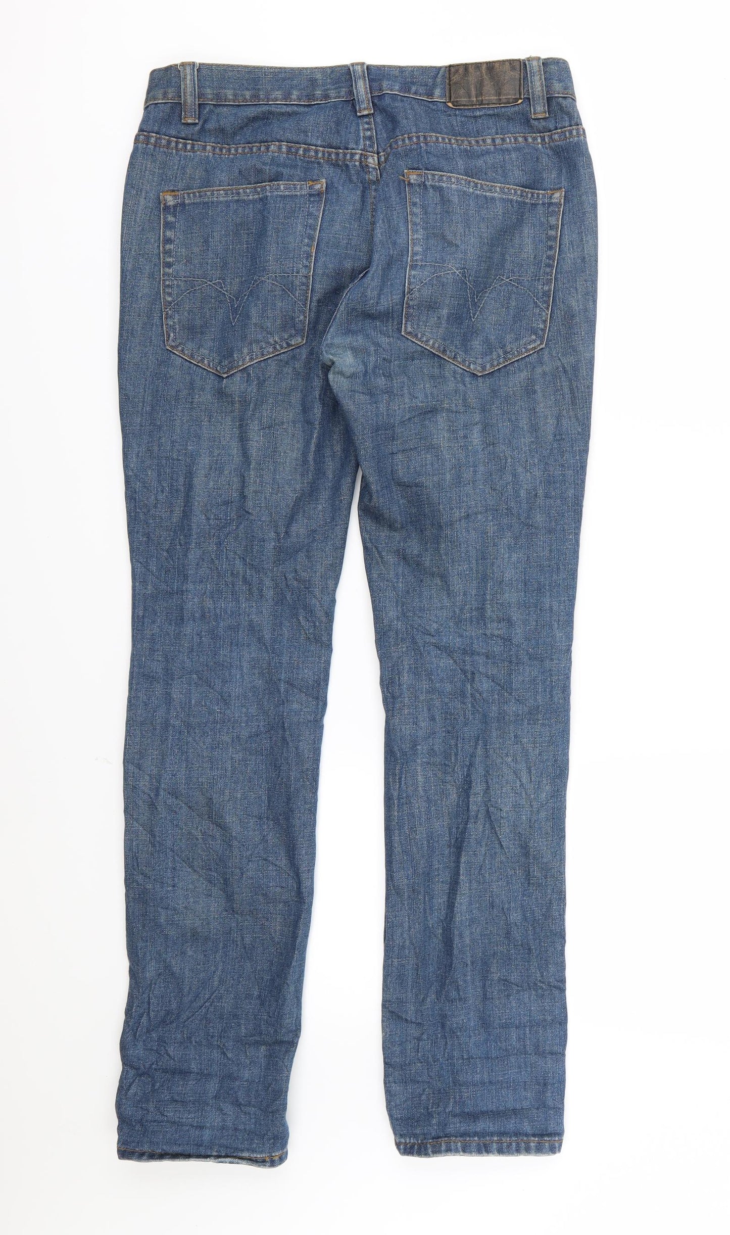 ASOS Mens Blue  Denim Straight Jeans Size 32 L30 in