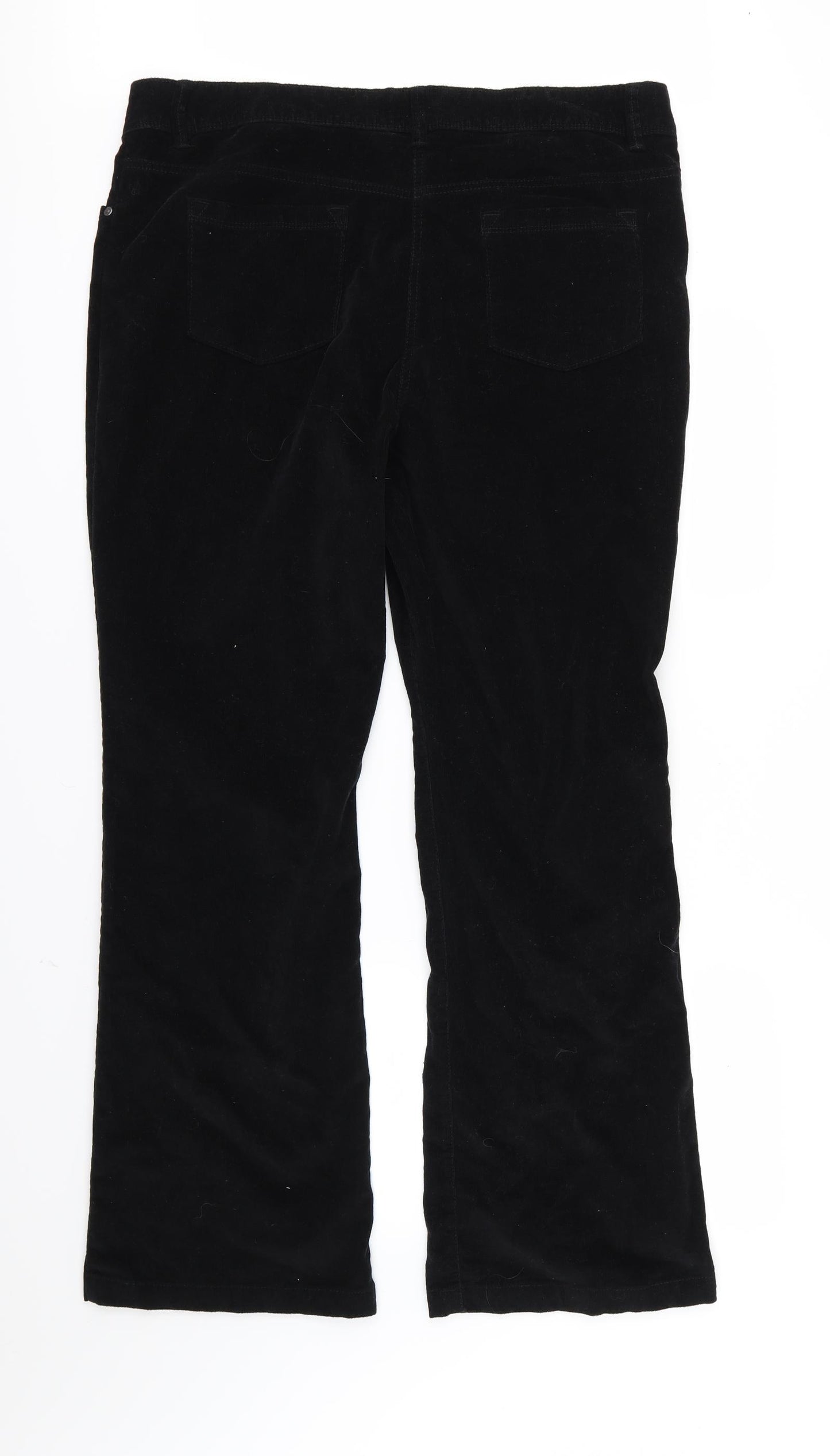 TU Womens Black  Corduroy Bootcut Jeans Size 20 L32 in