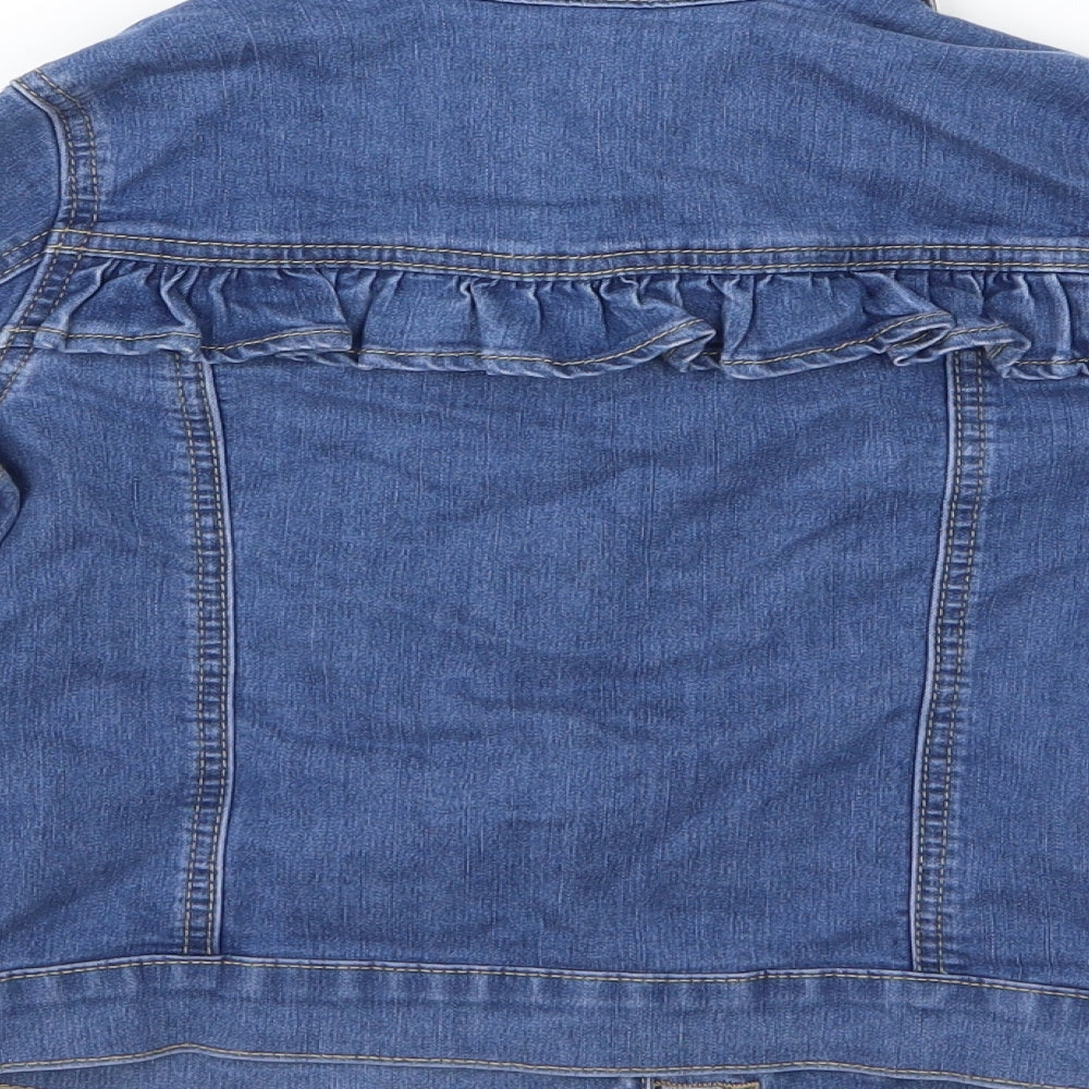 George Girls Blue  Denim Jacket  Size 8-9 Years