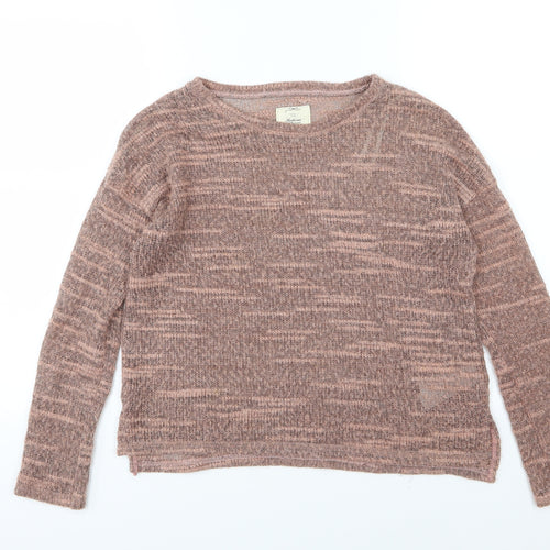 New Look Womens Pink  Knit Pullover Jumper Size 8