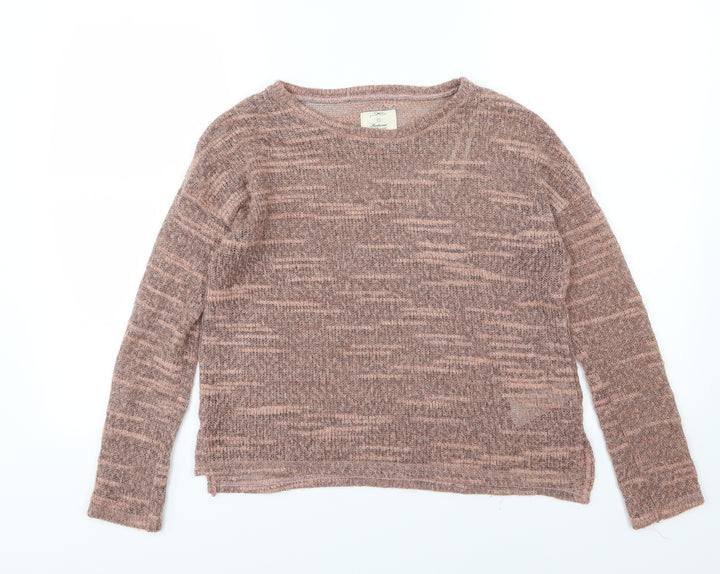 New Look Womens Pink  Knit Pullover Jumper Size 8