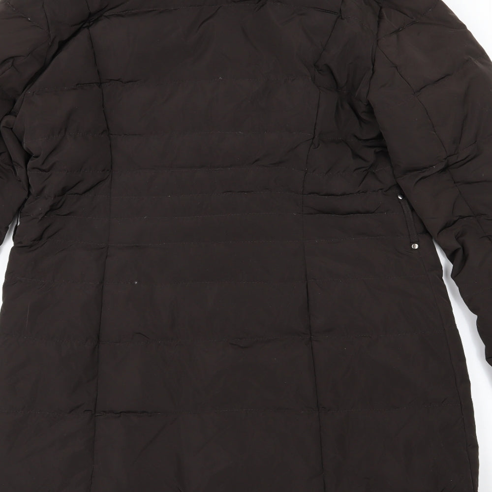 Phase Eight Womens Brown   Overcoat Coat Size 14