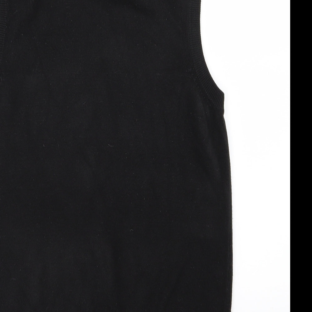 BHS Mens Black  Knit Pullover Jumper Size S