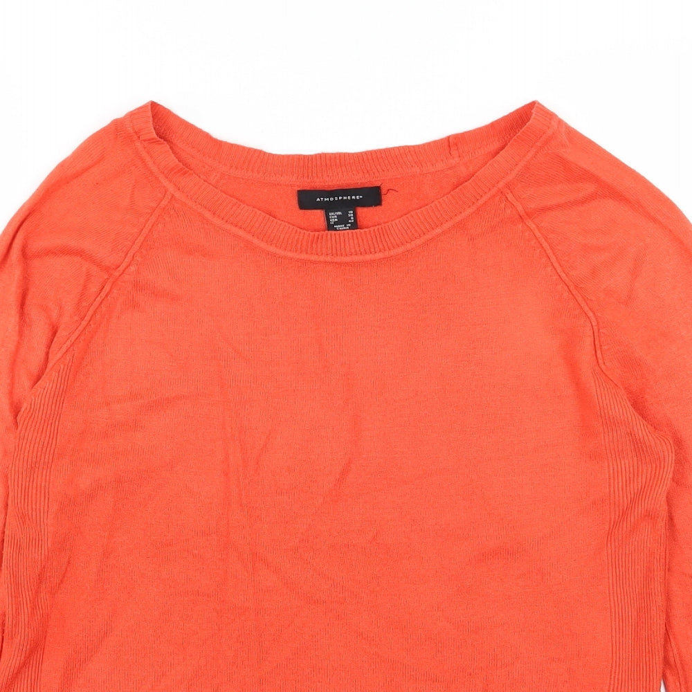 Atmosphere Womens Red  Knit Pullover Jumper Size 10