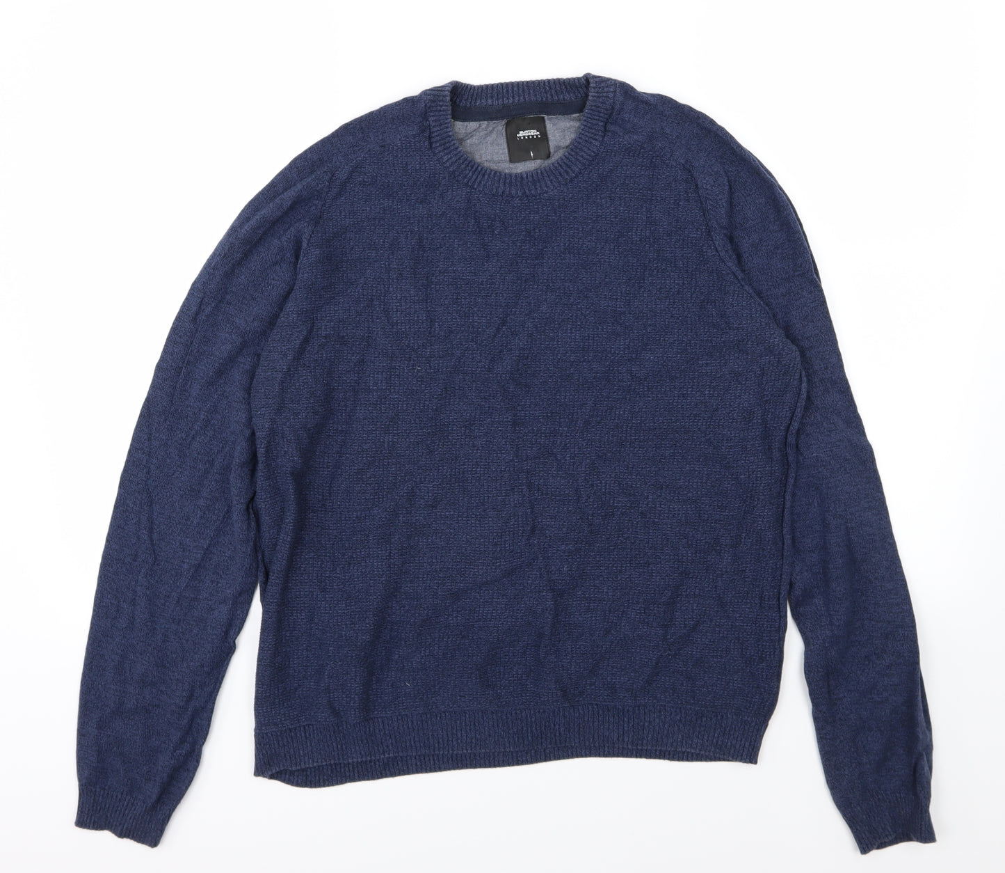 Burton Mens Blue  Knit Pullover Jumper Size L