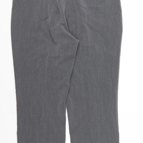 Vida Vi Womens Grey  Rayon Trousers  Size 14 L28 in