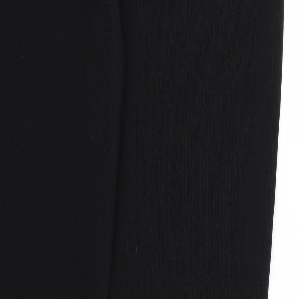 Preworn Womens Black  Rayon Trousers  Size 14 L31 in - Elastic Waist