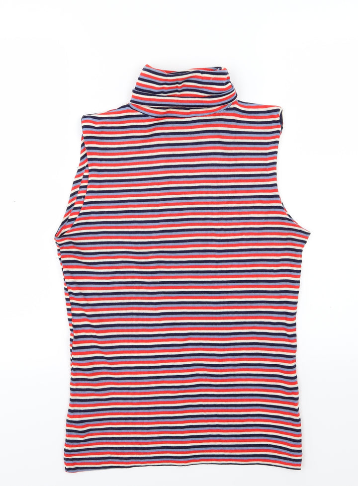 C&A Womens Multicoloured Striped Knit Pullover Jumper Size 16