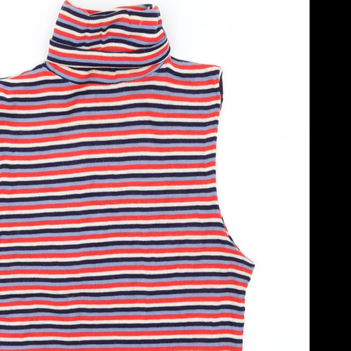 C&A Womens Multicoloured Striped Knit Pullover Jumper Size 16