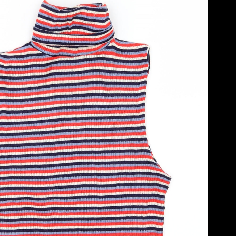 C&A Womens Multicoloured Striped Knit Pullover Jumper Size 16