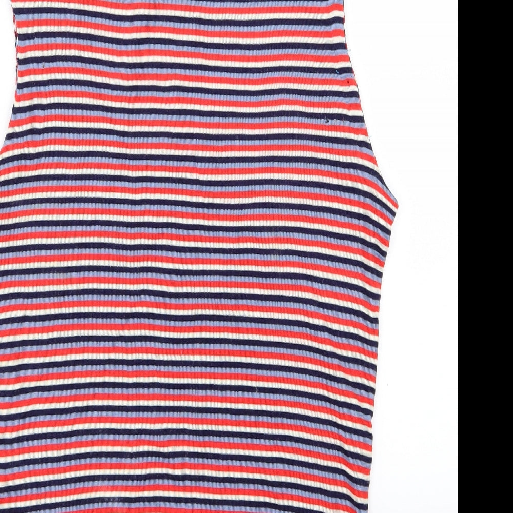 C&A Womens Multicoloured Striped Knit Pullover Jumper Size 16
