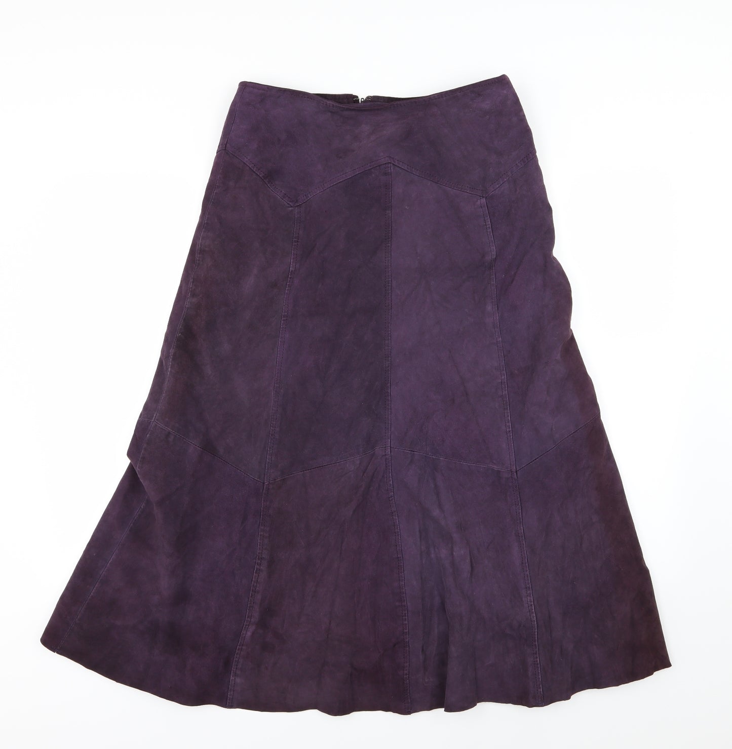 Preworn Womens Purple   A-Line Skirt Size 14