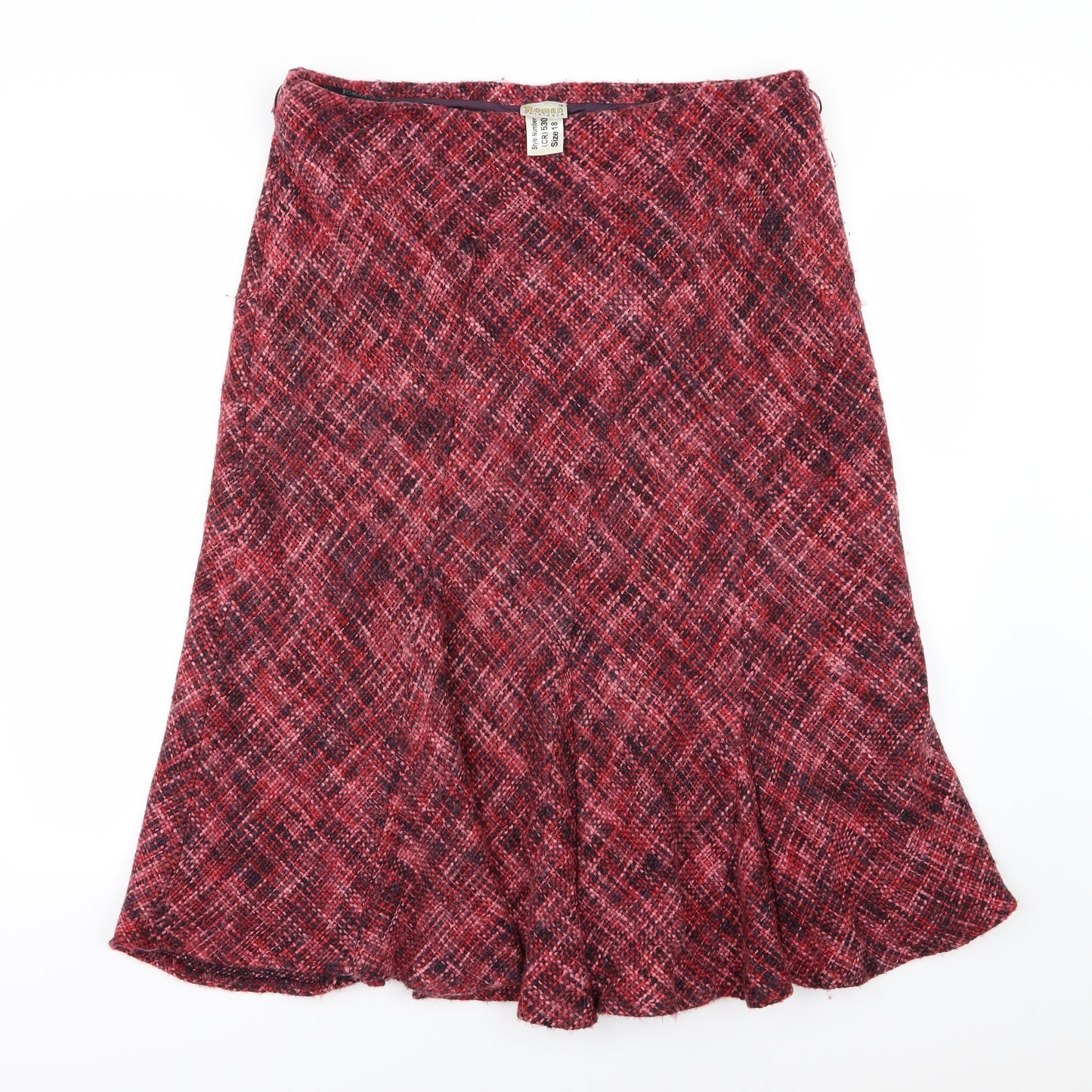 Roman Womens Multicoloured Striped Knit A-Line Skirt Size 18