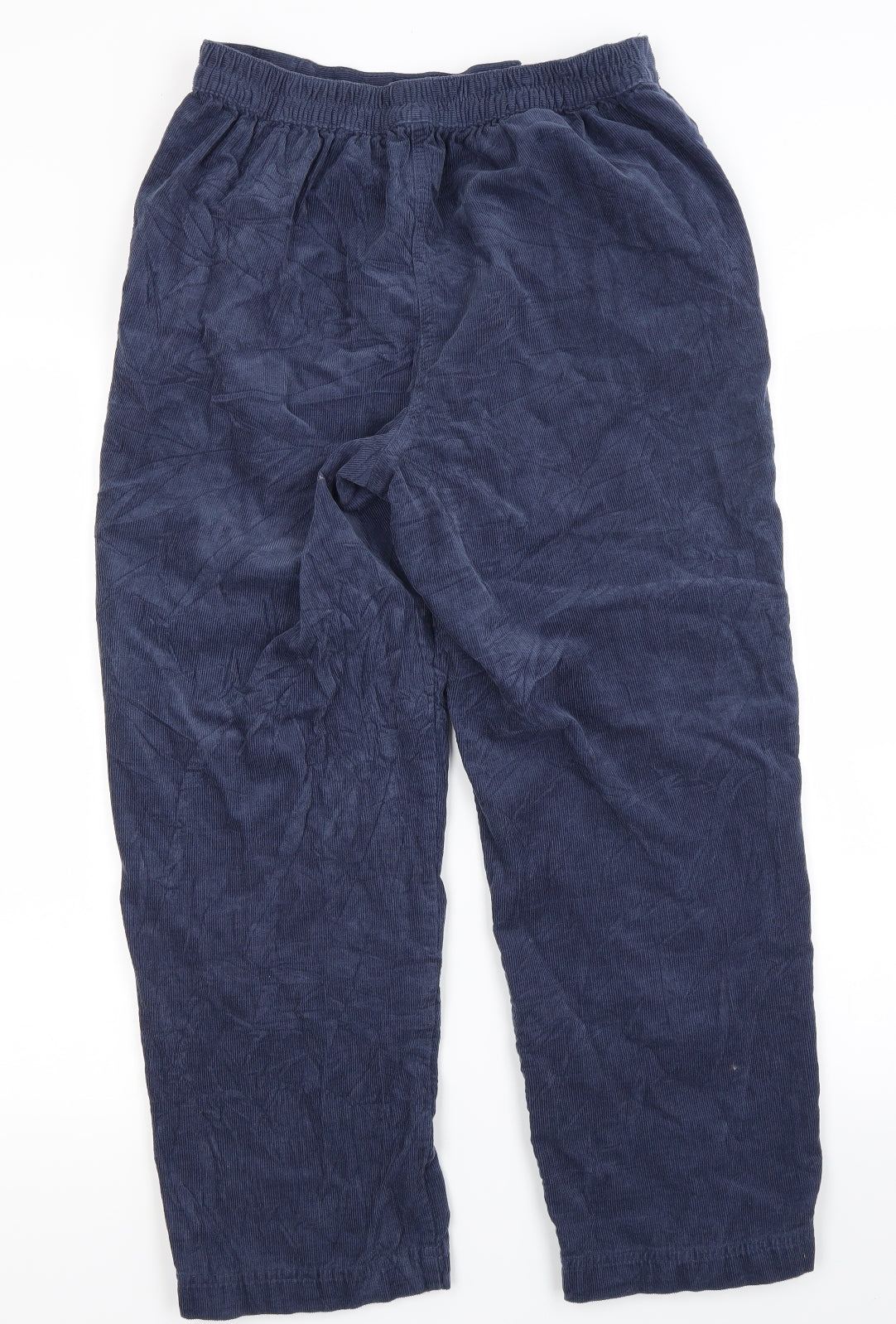 EWM Womens Blue  Corduroy Trousers  Size 10 L26 in