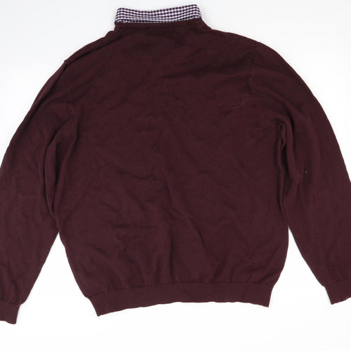 Marks and Spencer Mens Red   Pullover Jumper Size 2XL
