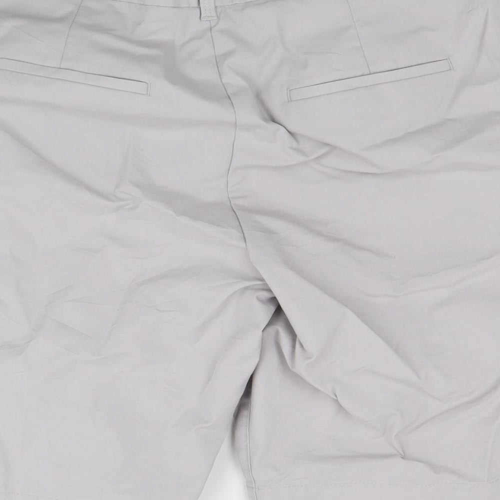 Marks and Spencer Womens Grey   Chino Shorts Size 14
