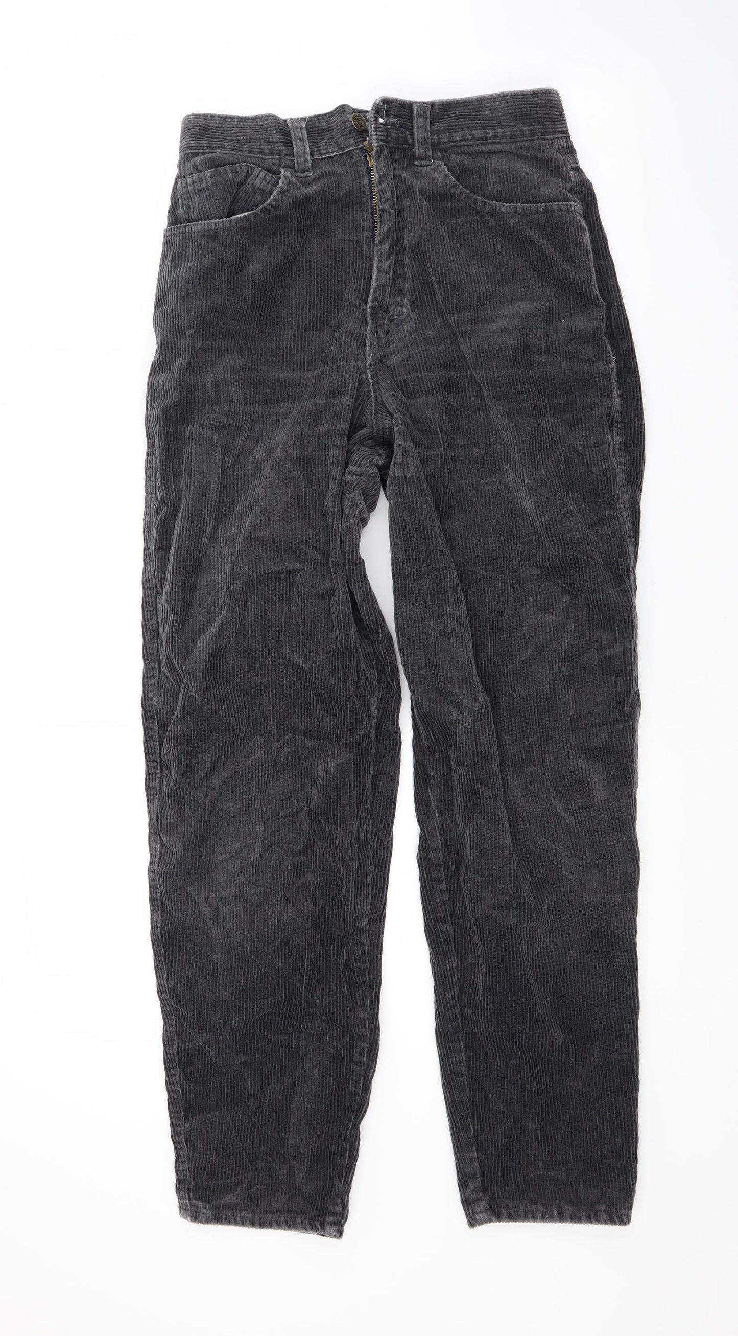 Fiorucci Mens Black  Corduroy Trousers  Size 28 L28 in