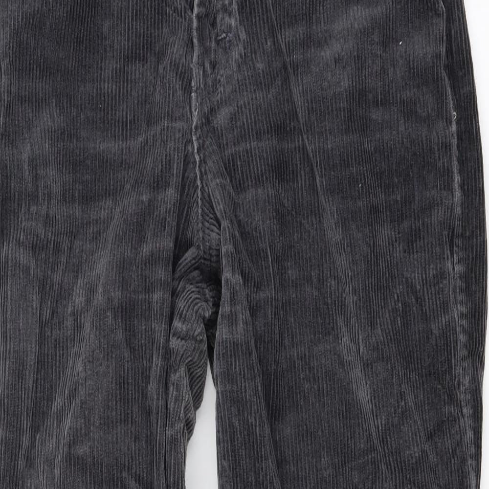 Fiorucci Mens Black  Corduroy Trousers  Size 28 L28 in