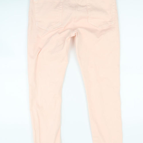 Jack Wills Womens Pink  Denim Skinny Jeans Size 29 L25 in