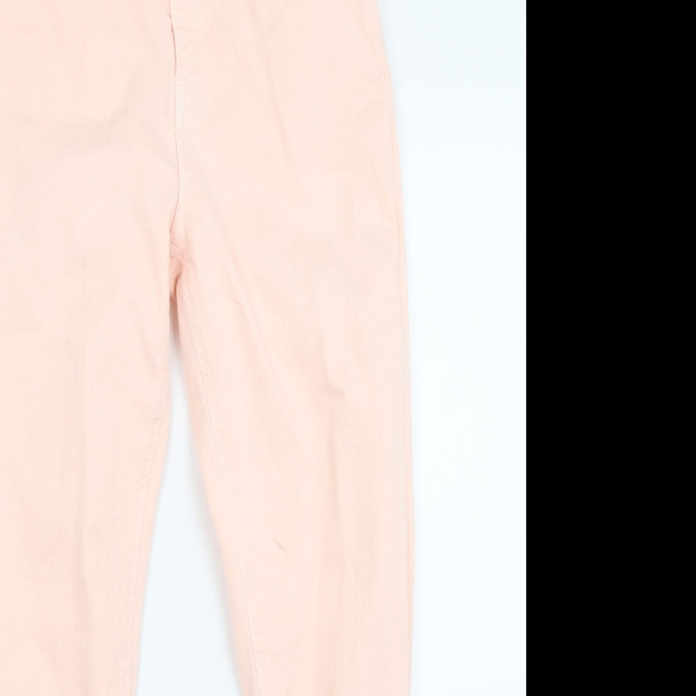Jack Wills Womens Pink  Denim Skinny Jeans Size 29 L25 in