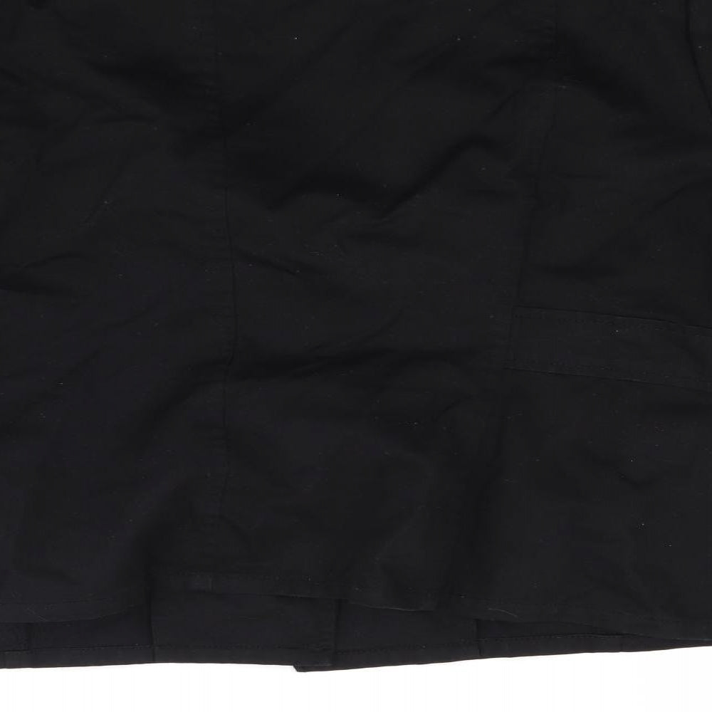 Basix Womens Black  Denim Jacket Coat Size 20