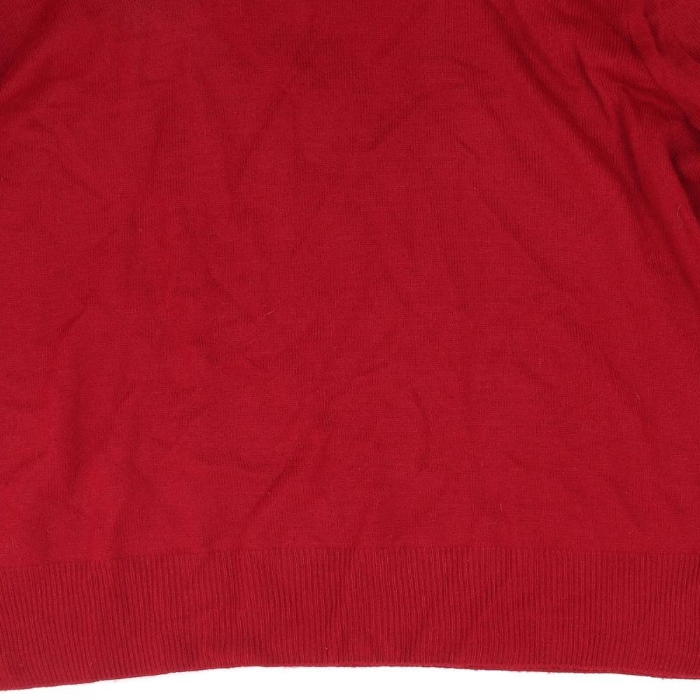 Preworn Womens Red  Knit Pullover Jumper Size L