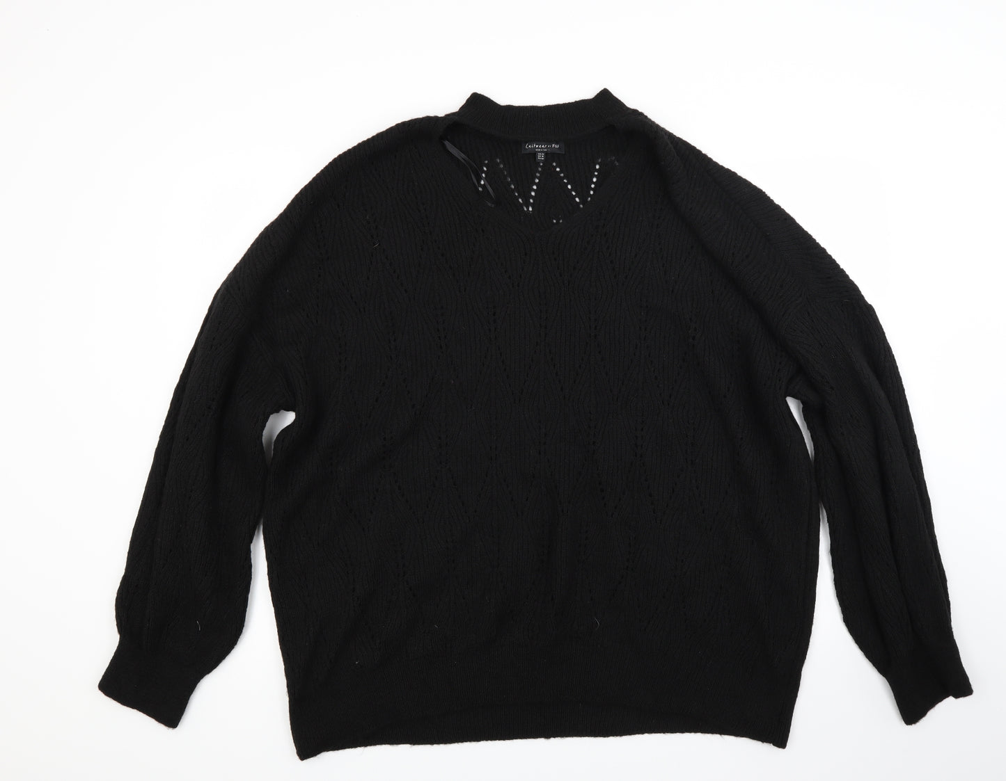 F&F Womens Black   Pullover Jumper Size 20