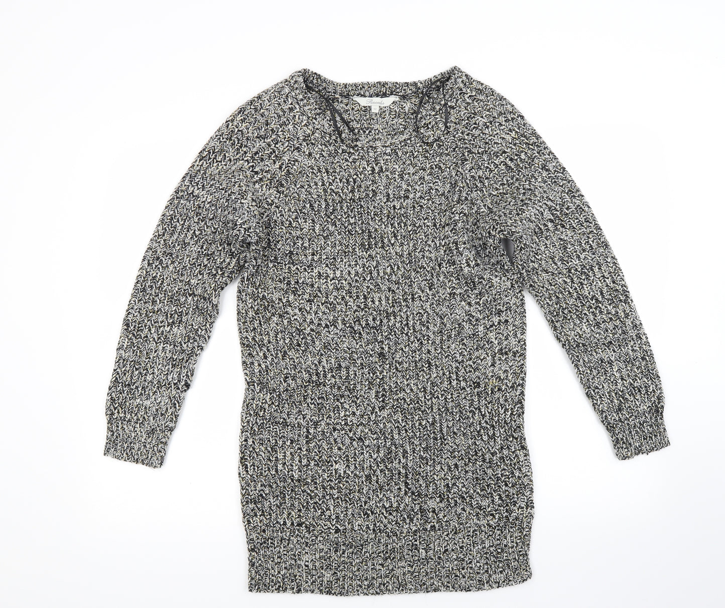 Peacocks Womens Grey  Knit Jumper Dress  Size 12